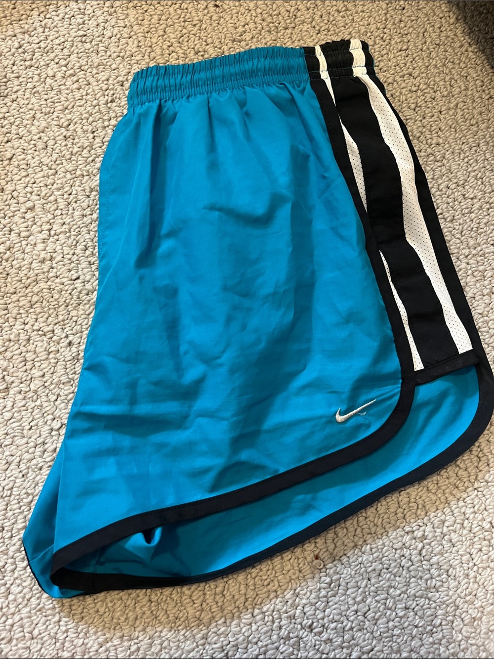 Nike Women’s Turquoise Athletic Shorts with Black Trim